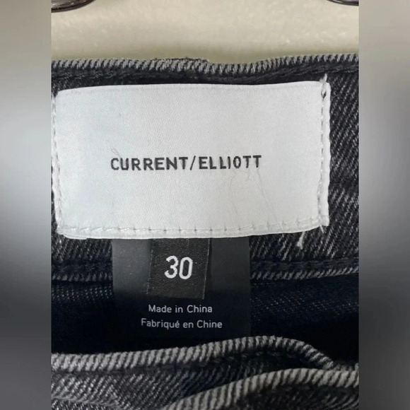 Current/Elliot Straight Leg Release Hem Jeans - Picture 4 of 7